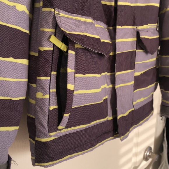 RipZone 5000mm Core Fleece-Lined Snow Jacket Yellow/Gray/Black Sz Mens S - Picture 7 of 10